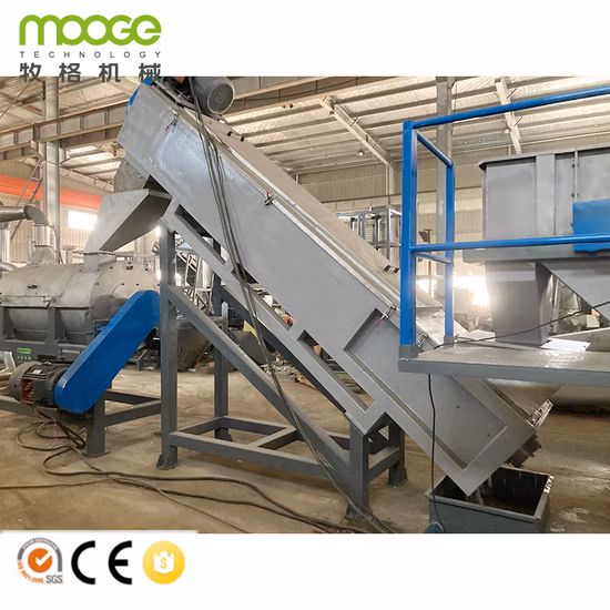 Resíduos de plástico HDPE LDPE PP PE PET Garrafa Flocos Filme Sacos Tecidos Esmagamento Lavagem Linha de Reciclagem Máquina de granulação de granulador de planta de pelotização